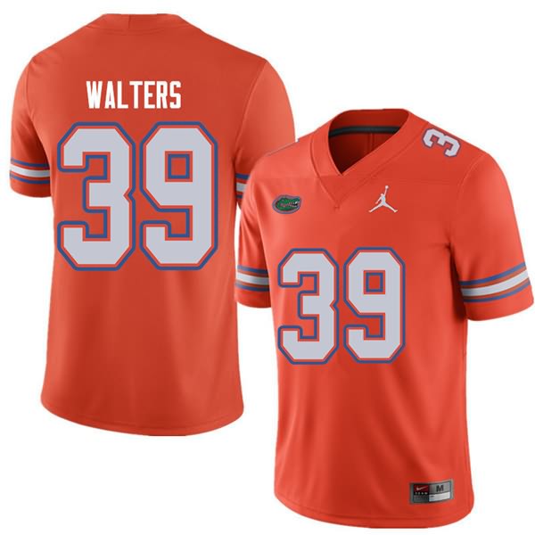 Men's NCAA Florida Gators Brady Walters #39 Stitched Authentic Jordan Brand Orange College Football Jersey JMI6565UB